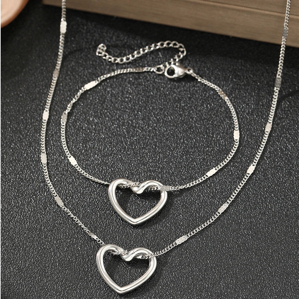 HeartGlow™ Necklace and Bracelet Combo