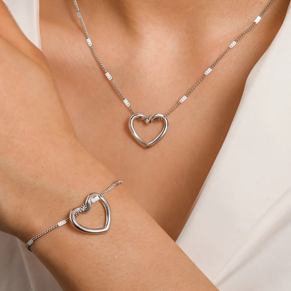 HeartGlow™ Necklace and Bracelet Combo