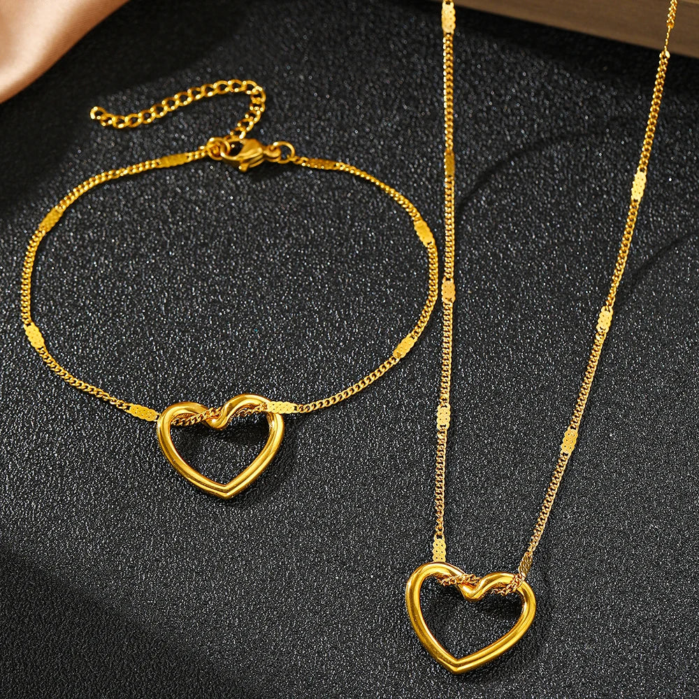 HeartGlow™ Necklace and Bracelet Combo